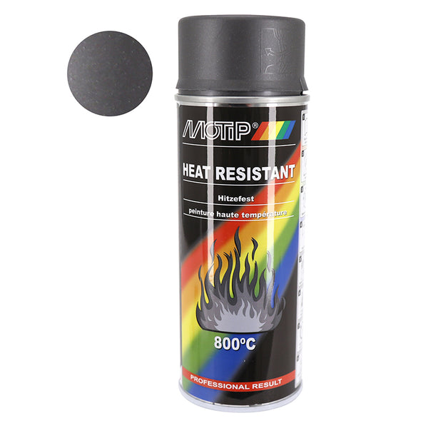 Bombe De Peinture Motip Pro Haute Temperature 800 Anthracite Aerosol 400Ml (04037)