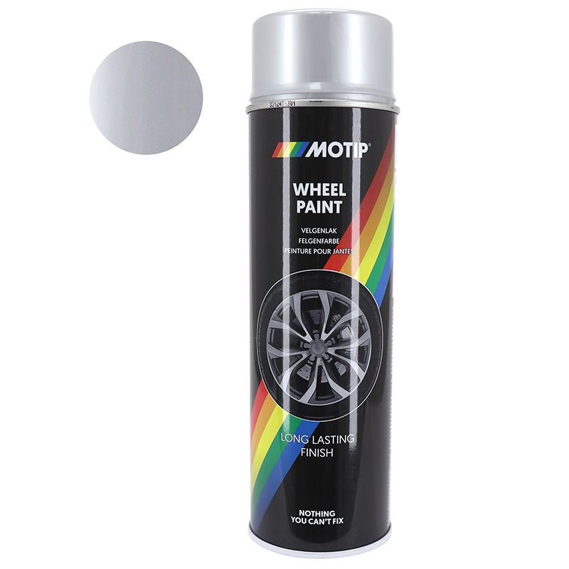 Bombe De Peinture Motip Pro Acrylique Jantes Argent Aerosol 500 Ml (04007)
