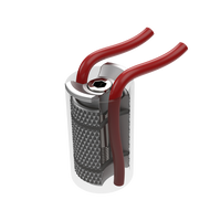 Étoile à vis avec guide-câble pour pivot de fourche acier et alu 24,0 - 25,4 mm