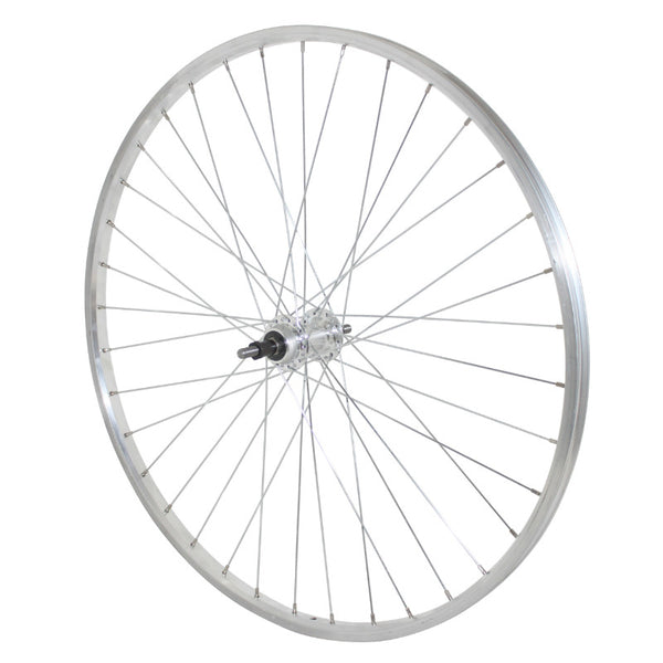 Roue City Patin 650X30A (26X1 3-8) Arrière Jante Et Moyeu Alu Axe Plein Roue Libre 7-6-5V (35-590) (Vendu Avec Écrou 10X