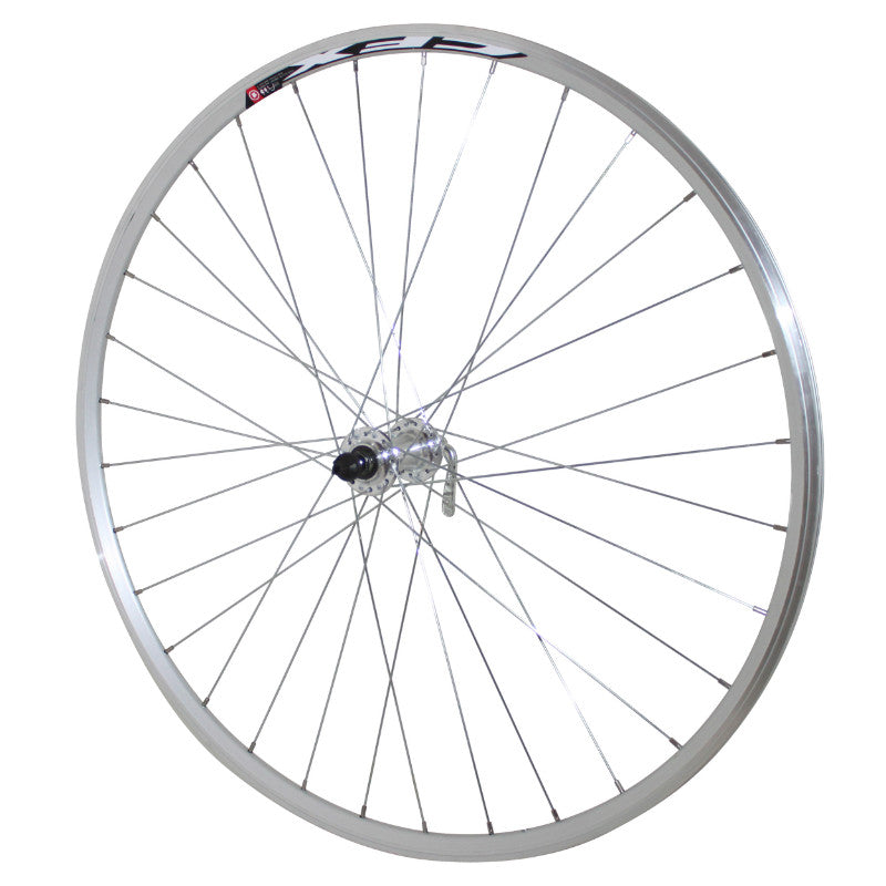 Roue Route Patin Blocage 700 Elan Cfx Argent Avant Moyeu Alu 32 Rayons Galva Jante 13C