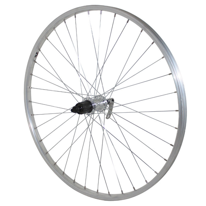 Roue VTT Patin Blocage 26" Alu Arrière Moyeu Shimano Qc300 10-9-8V Compatible 7V 36 Rayons Jante 21C