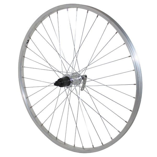 Roue VTT Patin Blocage 26" Alu Arrière Moyeu Shimano Qc300 10-9-8V Compatible 7V 36 Rayons Jante 21C