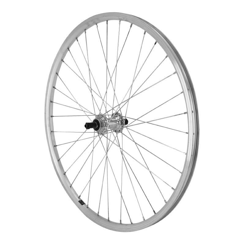 Roue VTT Patin Blocage 26" Er10 Arrière Argent Moyeu Alu Roue Libre 7-6V Jante 19C