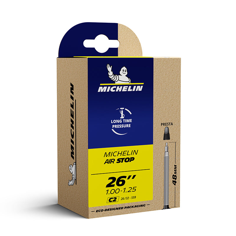Chambre A Air Vélo 26 X 1.00-1.25 Michelin C2 Valve Presta 48 mm 135G (Offre Spéciale)
