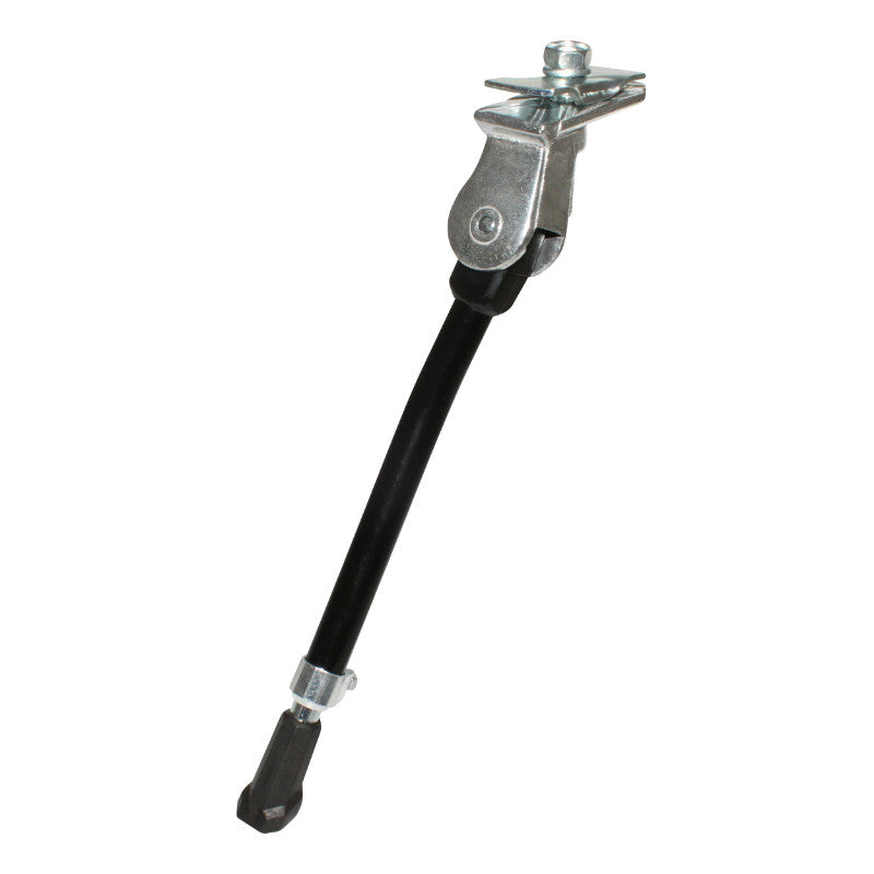 Béquille Vélo Laterale Avec Plaque Newton 20-28" Réglable Alu Noir