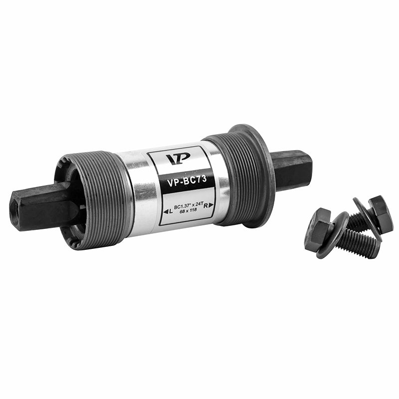 Boîtier Pédalier Newton Carré Alu A Roulement 118 mm (Boite De 68) Filetage Anglais - Bsc - 1,37X24