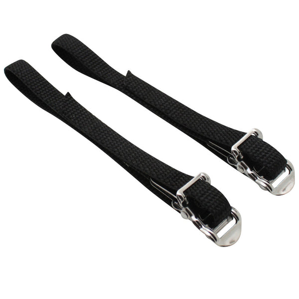 Courroie Cale Pied VTT-Route P2R Nylon Noir (Vendu A La Paire)