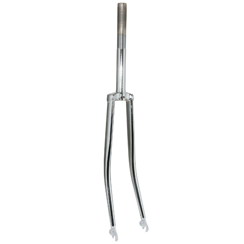 Fourche City 700C Rigide Demi-Course Acier Chrome Cintre Pivot (240-120 mm) Filete 1"-22,2 Intérieur
