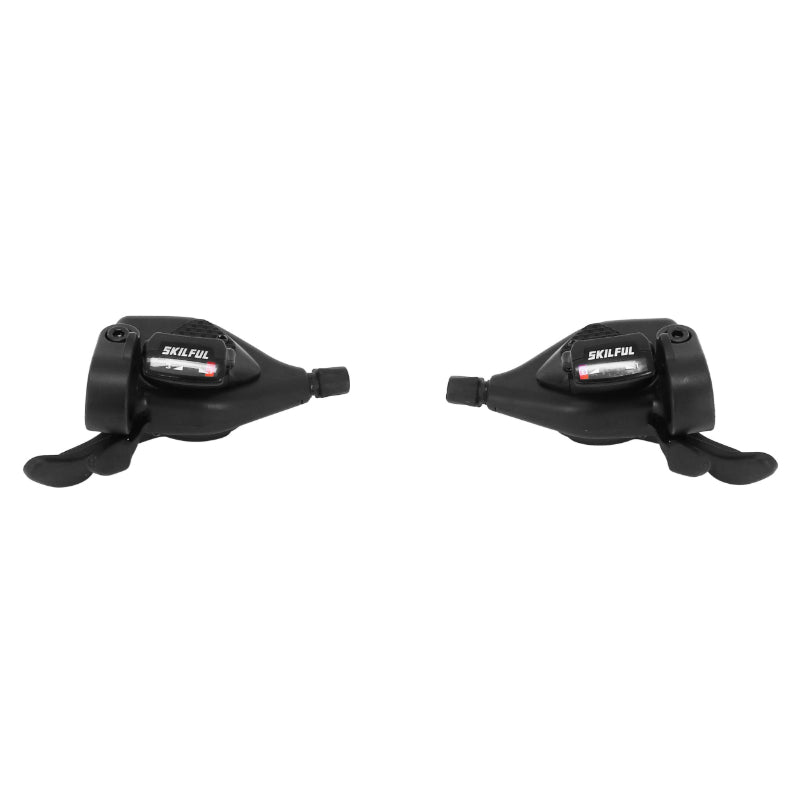 Manette VTT P2R Indexe Rapid Push-Pull 3 X 8V. (Paire) Compatible Shimano