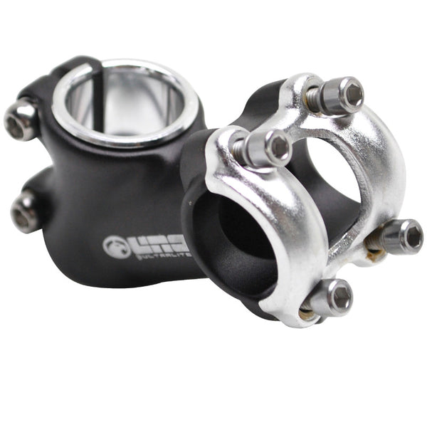 Potence Route-VTT Uno Alu Noir Capot Argent Releve 35° 25,4 L 60 mm Pour Potence 1" Et 1" 1-8