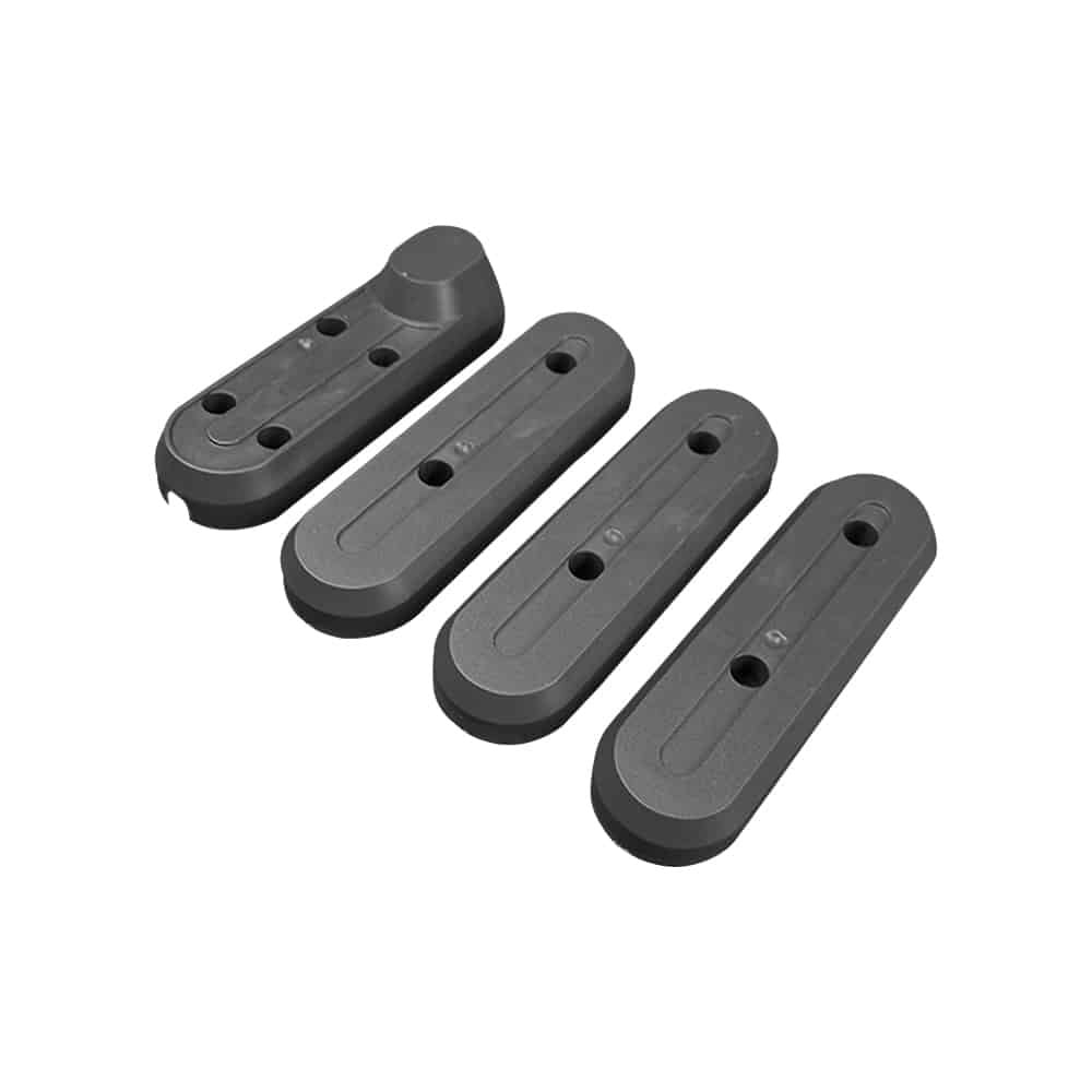 Set of 4 Xiaomi M365 & M365 Pro wheel screw covers - black - vue 2
