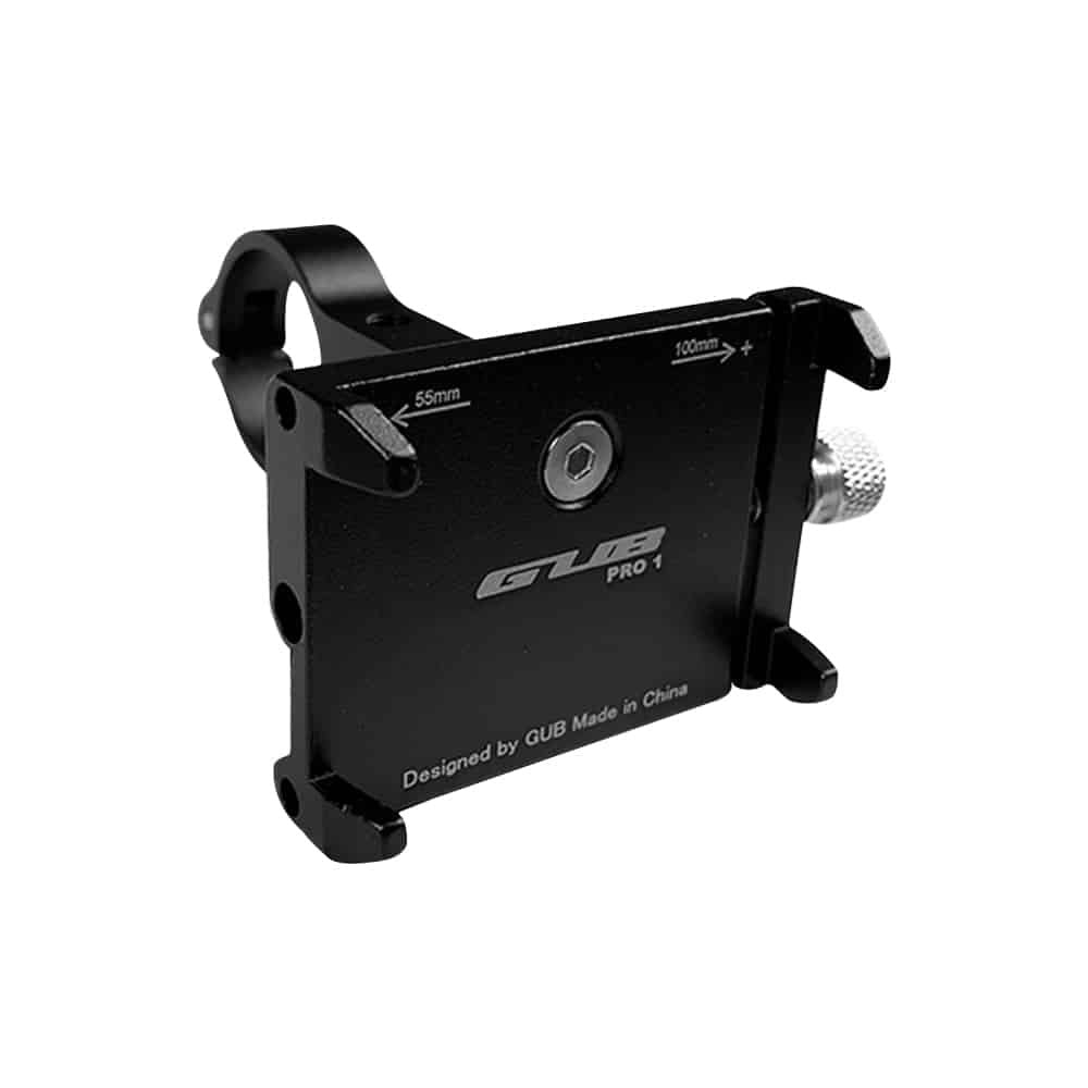 Support téléphone GUB Pro 1 noir en situation