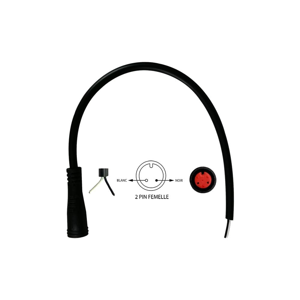 Connecteur etanche 2Pins femelle - vue 2