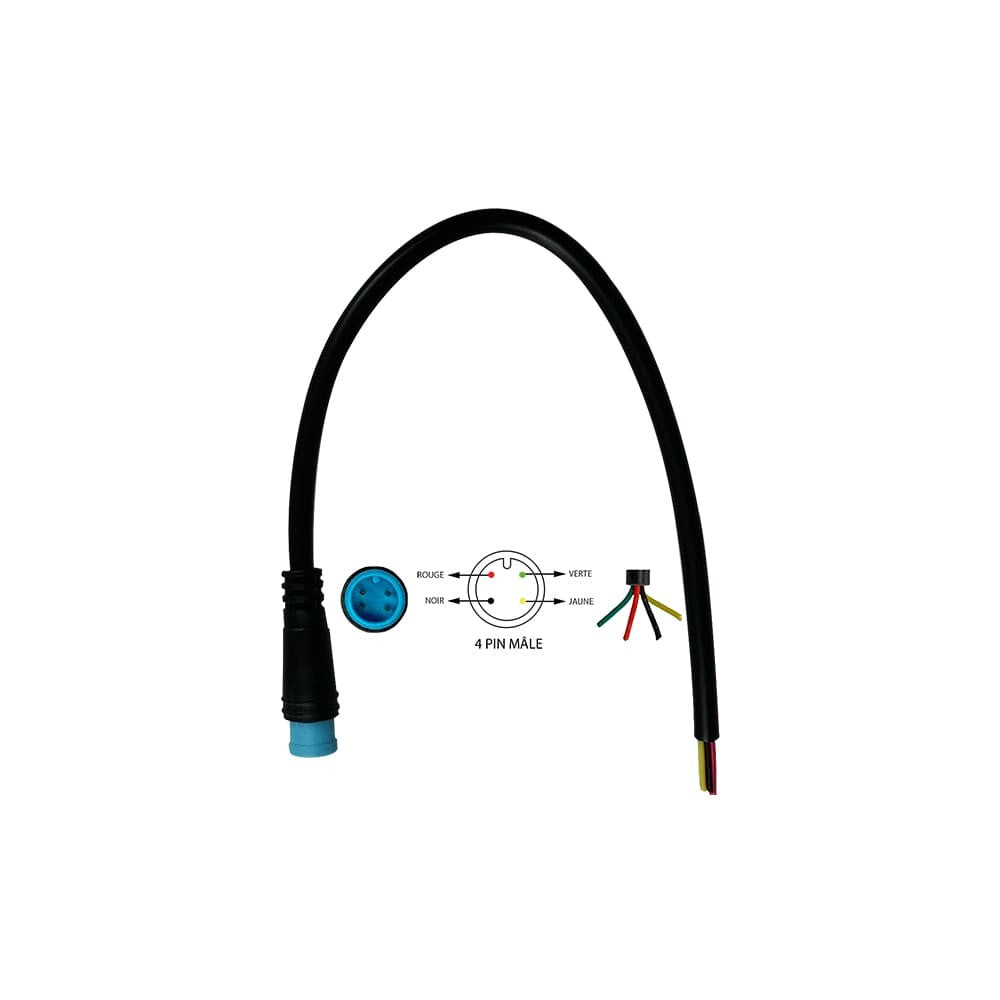 Connecteur étanche 4 pins Male en situation