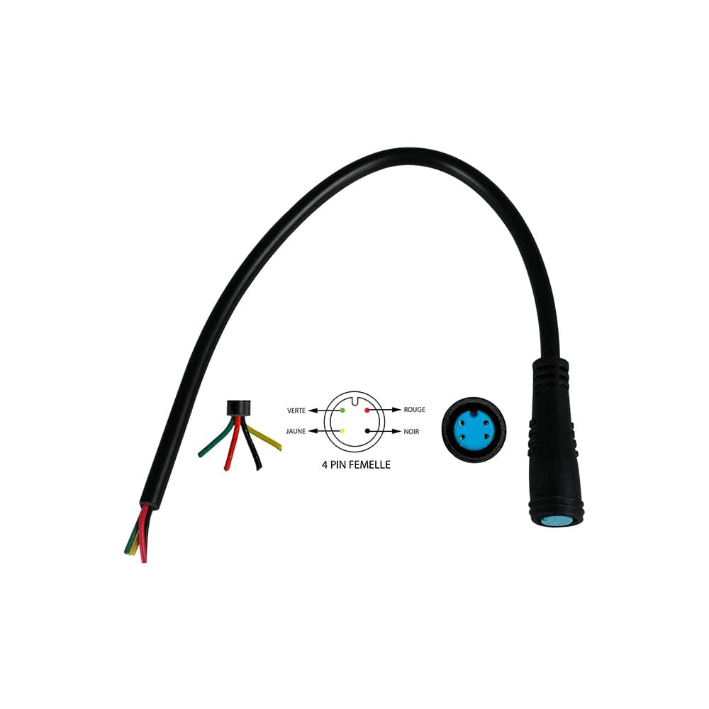 Connecteur étanche 4 pins femelle - vue 2