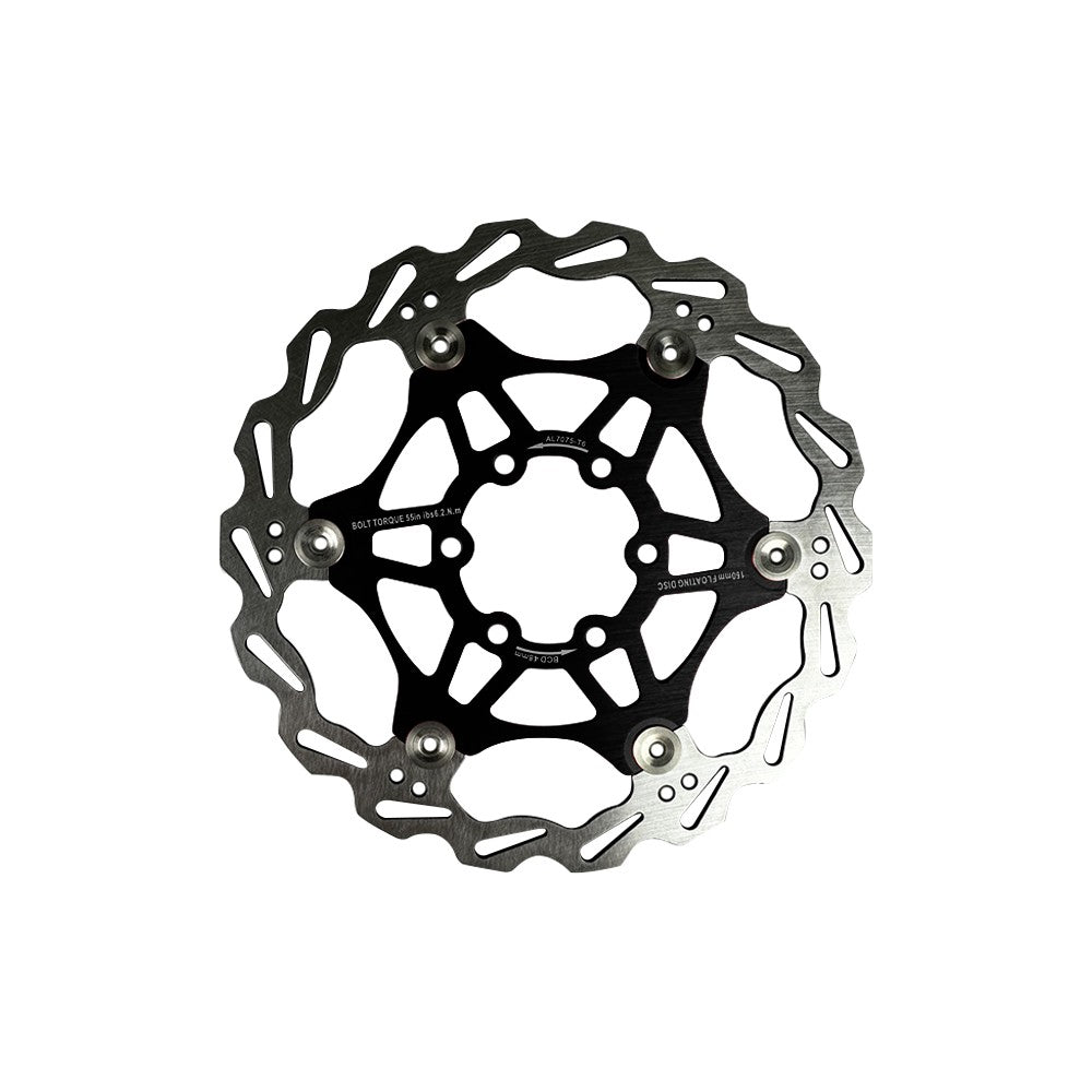 Disque de frein flottant 160mm entraxe 48mm (2 couleurs) - vue 2