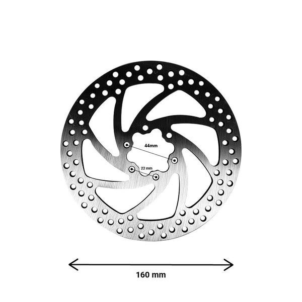 Disque de frein 160mm 2.8mm entraxe 44mm - Generic - Vélo Shop Obernai