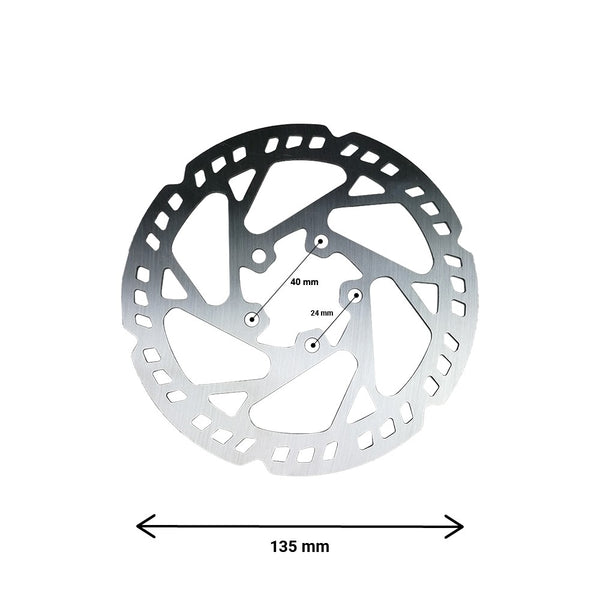 Disque de frein 135mm 5 trous - Generic - Vélo Shop Obernai
