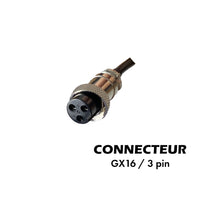 Chargeur 36V ➡️ 42V / 2A (connecteur GX16-3p) - vue 3