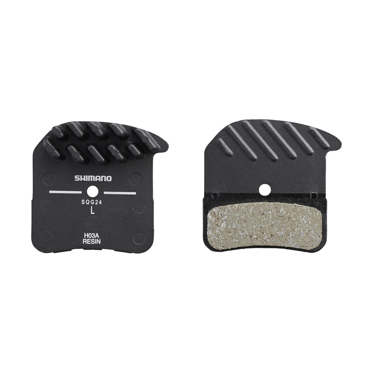 Shimano Plaquettes de frein à disque BP-H03A-RF résine avec ailettes
