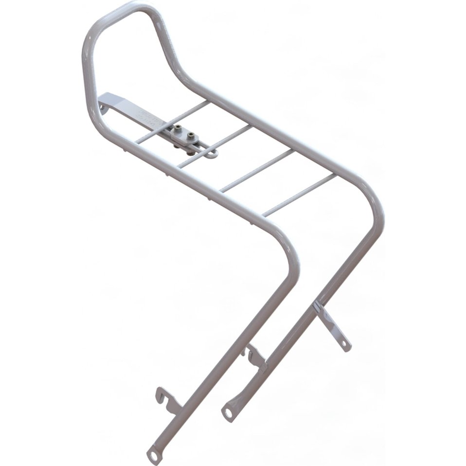 Steco Porte-bagage avant 28 fixation couronne argent en situation