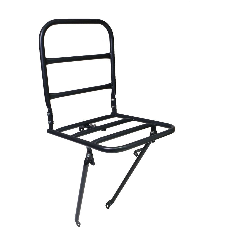 Steco Porte-bagage avant Transport boulon de couronne noir mat en situation