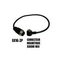 Adaptateur GX16-3 pins male vers connecteur magnetique Xiaomi Mi4 - vue 5