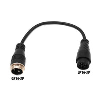 Adaptateur GX16-3 pins male vers GX16-4 pins femelle - vue 7
