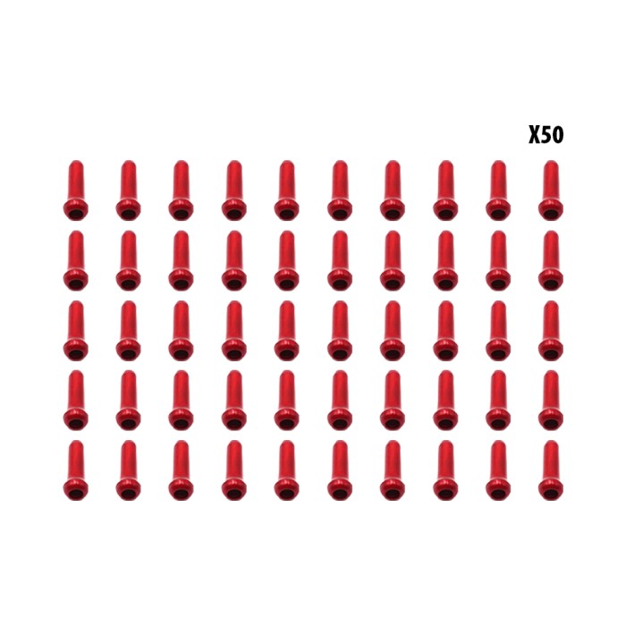 Red cable stops x50 pcs - vue 4