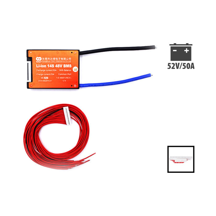 BMS Daly 52V 14S 50A - vue 3