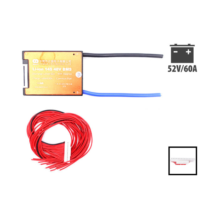 BMS Daly 52V 14S 60A - vue 3