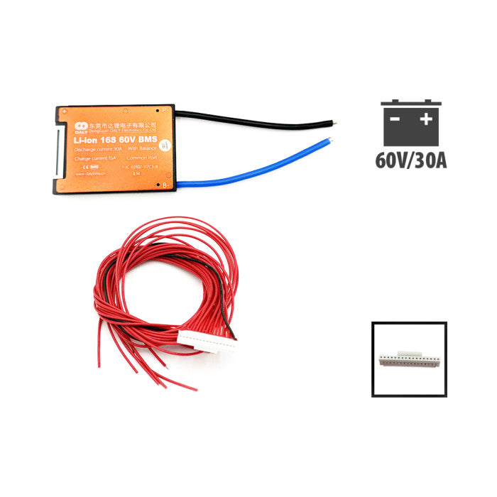 BMS Daly 60V 16S 30A - vue 3