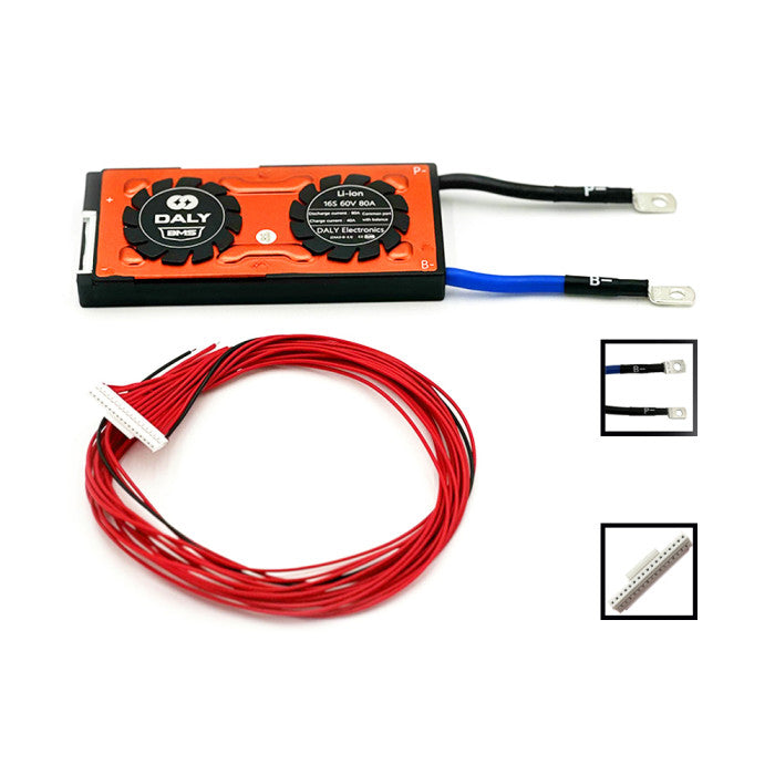 BMS Daly 60V 16S 80A - vue 3
