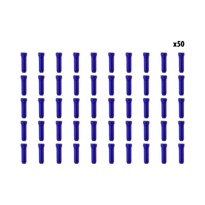 Arrets de cables bleu x50 pcs - vue 3