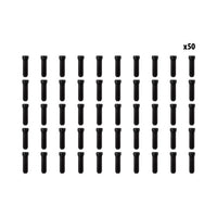 Arrets de cables noir x50 pcs - vue 3