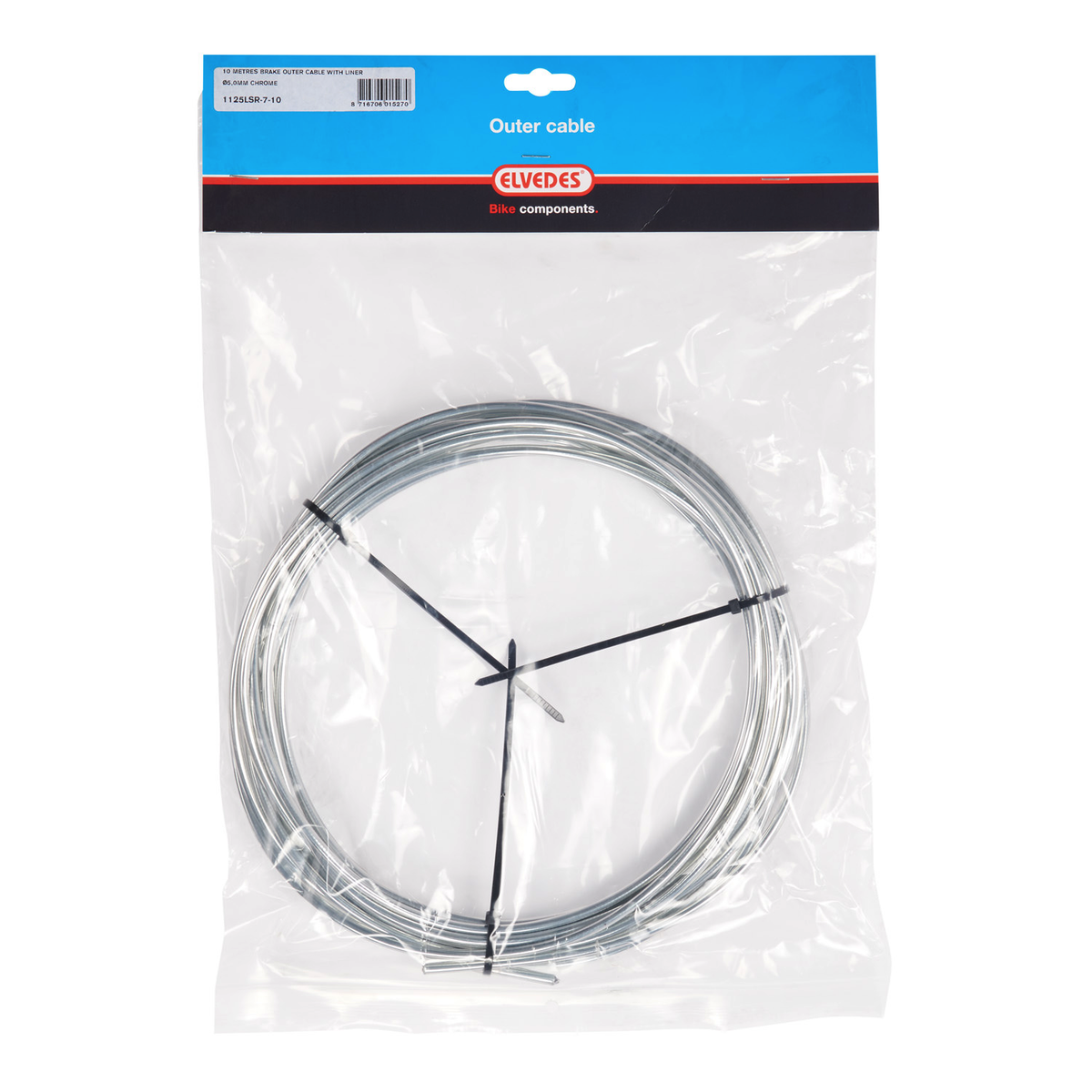 10m gaine de frein Chrome Elvedes avec liner Ø5,0mm