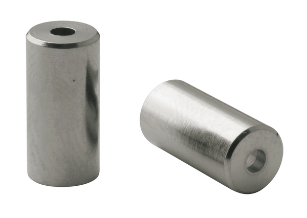 10x embout gaine Elvedes Ø5,0mm laiton silver