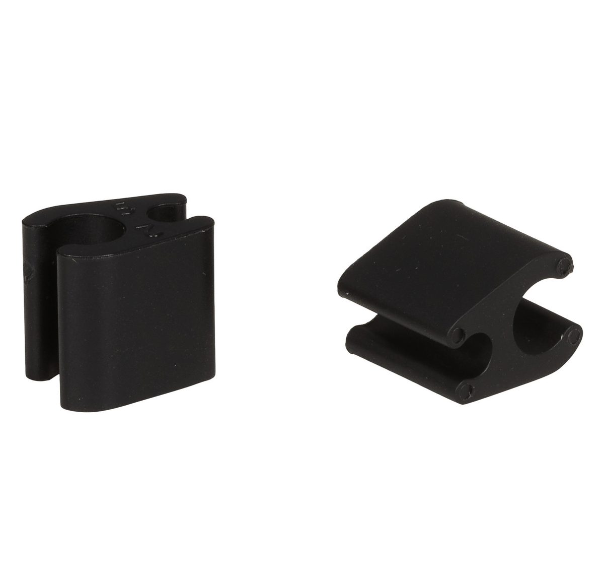 50 clips câble duo black 4,1mm / 4,1mm plastic Elvedes