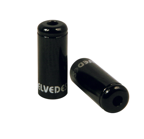 50x embout gaine etanches Elvedes Ø5,0mm aluminium Black