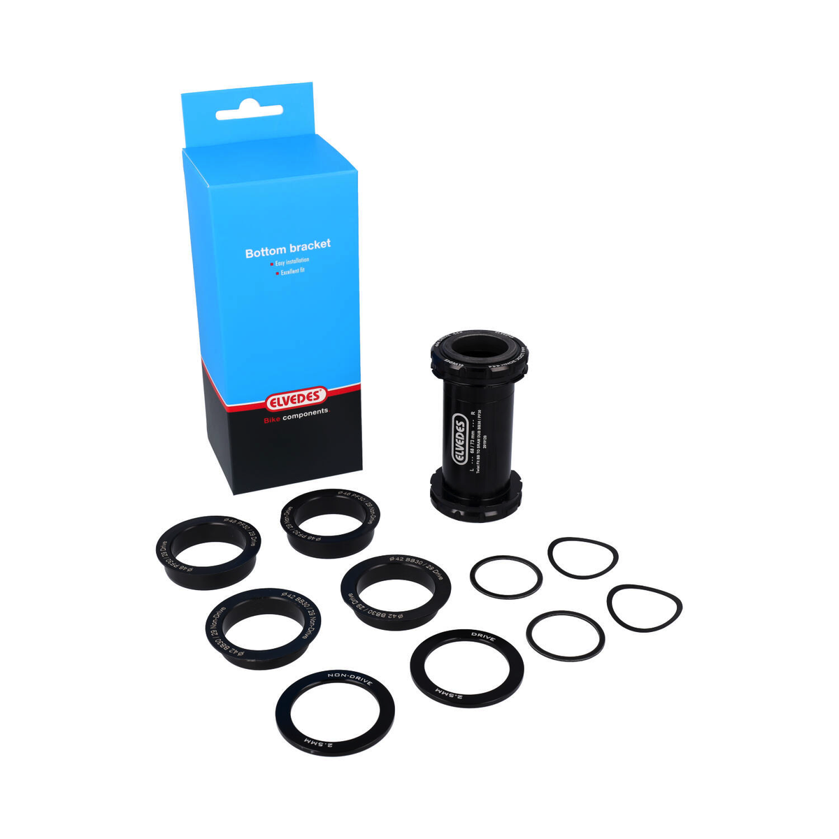 Boîtier de pédalier Elvedes compatible SRAM DUB BB30 + PF30
