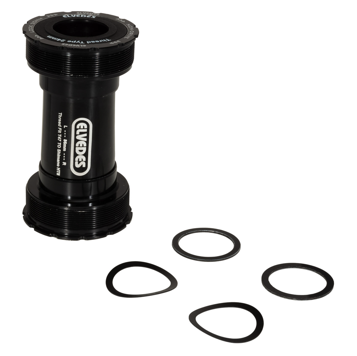 Boîtier de pédalier thread fit Elvedes T47 86mm pour 24mm Shimano
