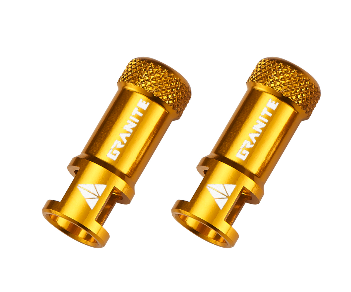 Capuchons de valves Granite CNC/démonte obus or Juicy Nipples