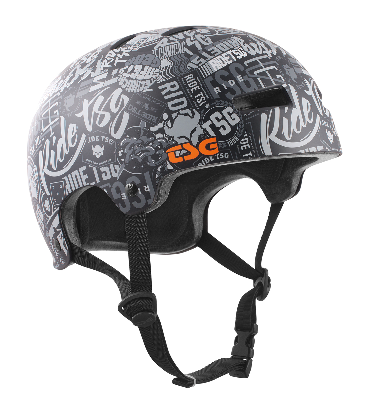 Casque TSG Evolution graphic design L/XL stickerbomb – emballage abîmé