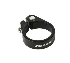 Collier de selle light à vis, 31,8mm, noir Accent