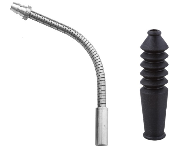 Coude Elvedes V-brake Pipe Flex Ø5,0mm inox plus soufflet x10 pieces