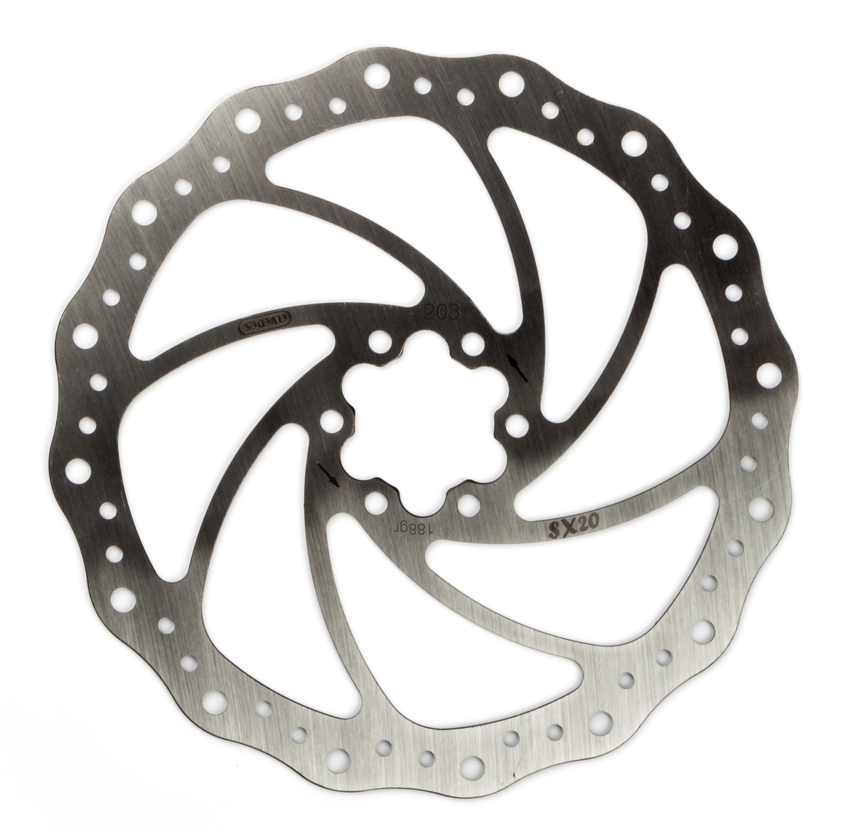 Disque de frein Elvedes SX20 Ø203mm avec 6 vis de fixation