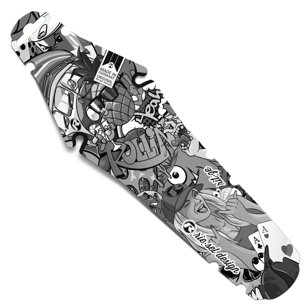 Garde-boue arrière Riesel Design RIT:ZE stickerbomb eyecatcher ultra black