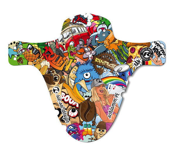 Garde-boue avant Riesel Design SCHLAMM:PE stickerbomb eyecatcher