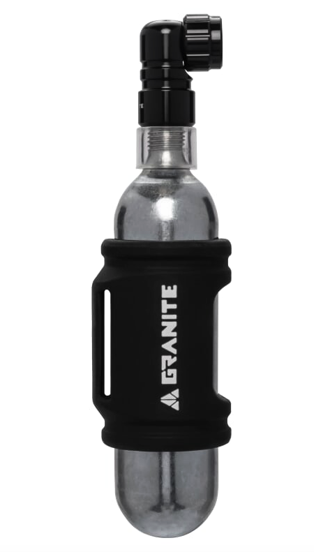 Granite Punk kit embout de gonflage et poche silicone pour cartouche CO2 25g
